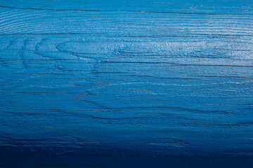 The painted surface of the wooden product is blue.