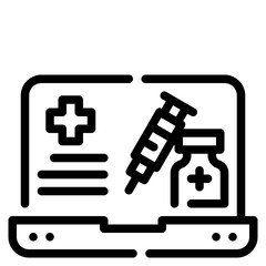 vaccine outline icon