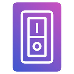 Switch flat gradient icon