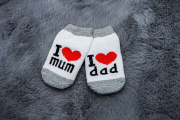 Pair of small baby socks
