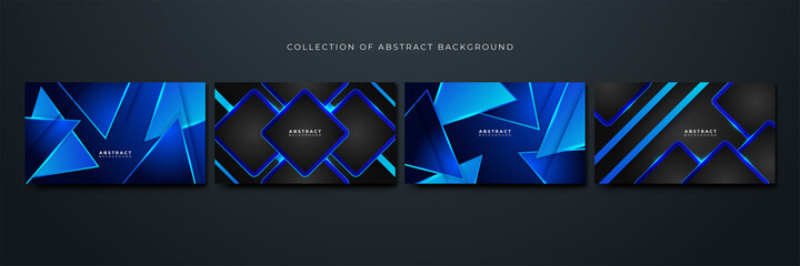 Modern Technology Blue Colorful abstract Design Background