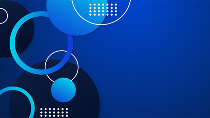 Circle Geometric Blue Colorful abstract Design Background