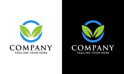 initial letter O logo. nature logo. suitable for your company