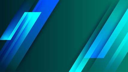 Memphis Geometric blue green Colorful abstract Design Background
