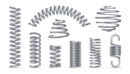 Metal Spring Silver Set