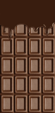 チョコレート 板チョコ イラスト リアル バレンタイン