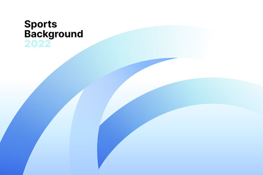 Sports background for event, tournament, invitation, awards or championship. Layout design template with geometric shapes. Winter event in Beijing 2022.