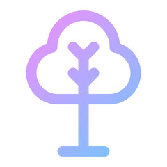 tree gradient icon