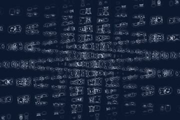 Fototapeta premium Abstract pattern on dark background