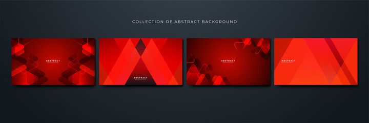Modern gradient Geometric red Colorful abstract Design Background