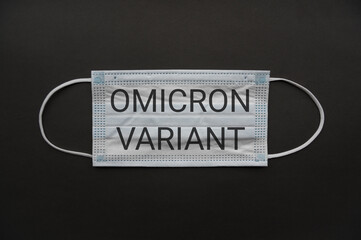 Medical mask isolated on background. Close-up of Coronavirus or COVID-19 protective face mask....