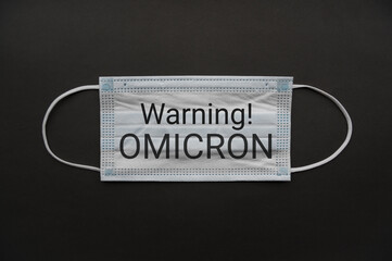 Medical mask isolated on background. Close-up of Coronavirus or COVID-19 protective face mask....