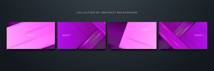 Fototapeta premium Minimalism gradient purple pink Geometric Blue Colorful abstract Design Background