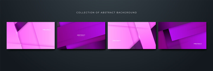 Fototapeta premium Minimalism gradient purple pink Geometric Blue Colorful abstract Design Background