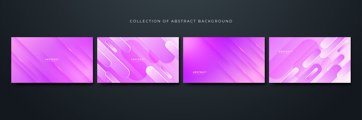 Fototapeta premium Minimalism gradient purple Geometric Blue Colorful abstract Design Background