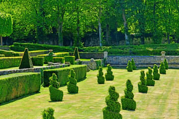 Villarceaux, France - may 15 2019 : historical castle