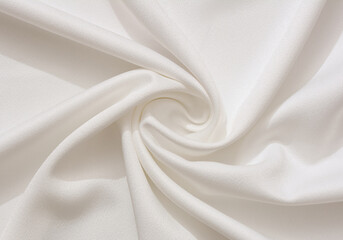 white fabric texture background luxury cloth or liquid wave or wavy folds of grunge silk. Wavy fabric, texture satin velvet material or luxurious.	
