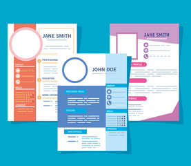 curriculum vitae three templates