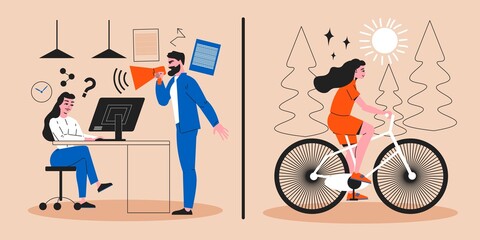 Professional Burnout Illustration