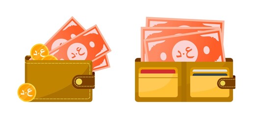 Wallet with Iraqi Dinar Money