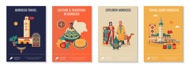 Morocco Poster Set - obrazy, fototapety, plakaty
