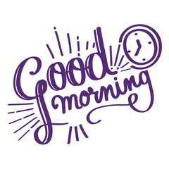 good morning with watch