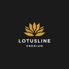 Lotus luxury logo icon design template