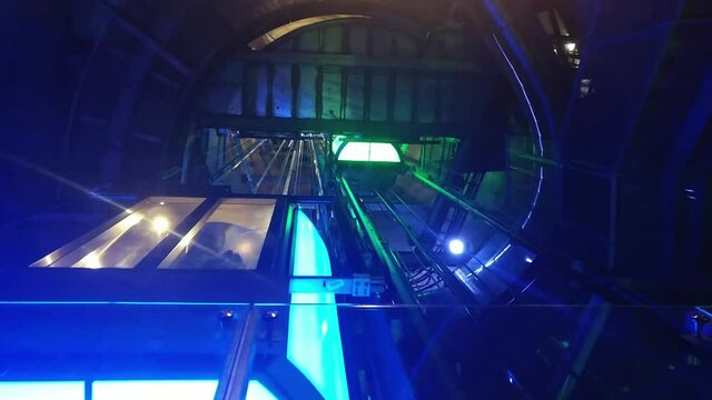 Sci-Fi Style Elevator Shaft Video