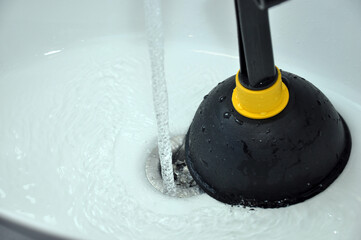 Sink plunger and plumbing problem.