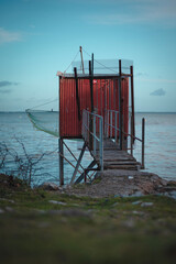 Cabane de pecheur sur la cote francaise