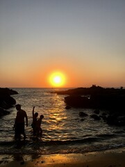 Fototapeta premium sunset on the beach
