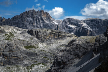 Croda di Rossa and Fiscalina valley, Trentino Alto Adige, Italian Alps