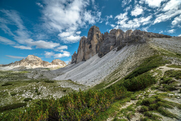 Tre Cime di Lavaredo italian Dolomite, Trentino, Italy