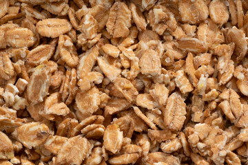 Detailed and large close up shot of cereal.