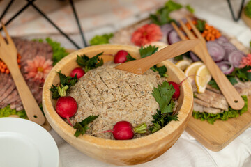 Food Buffet, Catering Dining Eating during wedding Party