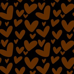 Seamless valentines pattern with hearts for postcard and gifts and cards 
