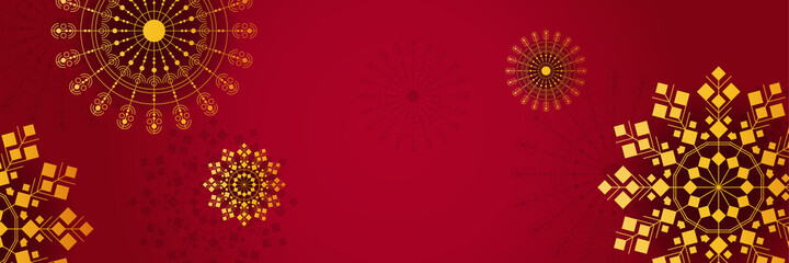 Luxury ramadan background with red arabesque pattern arabic islamic east style. Decorative design for print, poster, cover, brochure, flyer, banner.