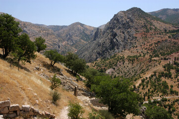 Arid landscape in Northern Kurdistan, Turkey