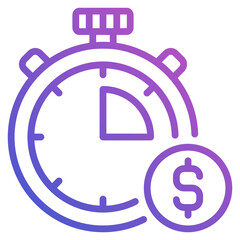 Fast Money line gradient icon