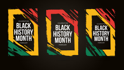 Black history month celebrate 2022. vector illustration design graphic Black history month