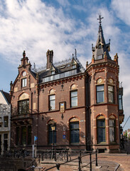 Fototapeta na wymiar Haus in der Altstadt von Utrecht in den Niederlanden