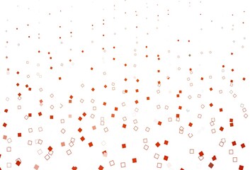 Light Orange vector pattern with crystals, rectangles.