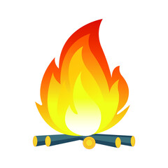 Wildfire element icon illustration idea