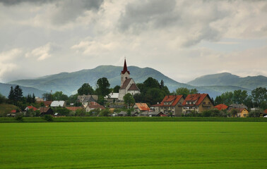 Fototapeta na wymiar Landscape near Poprad. Slovakia