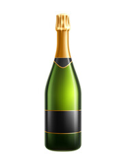 Champagne Bottle Illustration