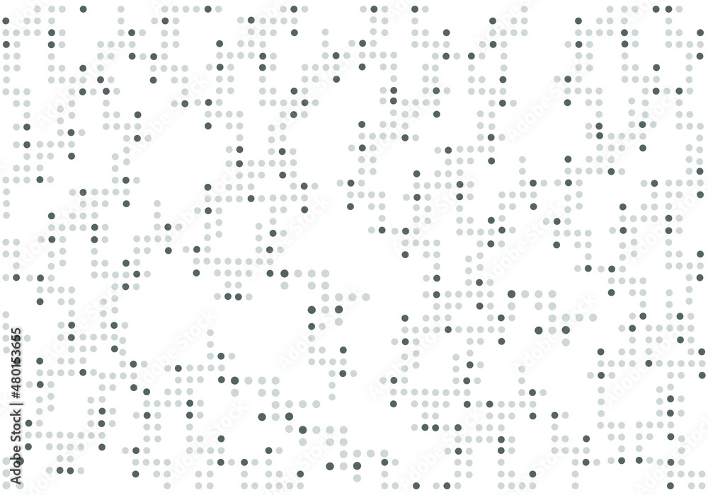 Fototapete abstract dot graphic background, dynamic geometric shapes compositions, flat and clean style, applic
