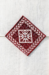 Traditional Kyrgyz carpet ornamen