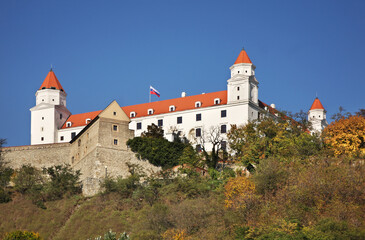 Fototapeta na wymiar View of Bratislava Castle. Slovakia