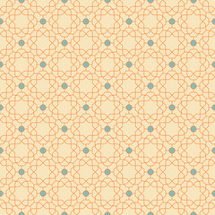 Fototapeta premium Seamless background for your designs. Modern colorful ornament. Geometric abstract pattern