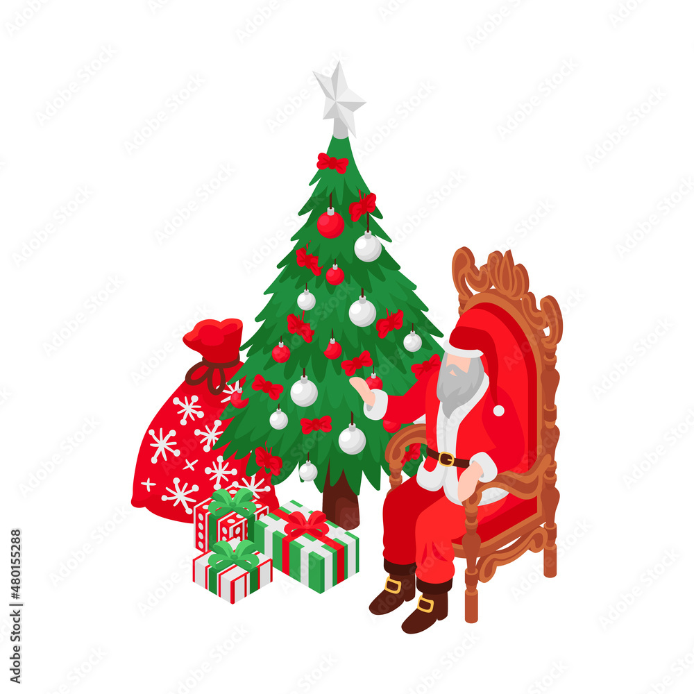 Poster Santa Claus Icon